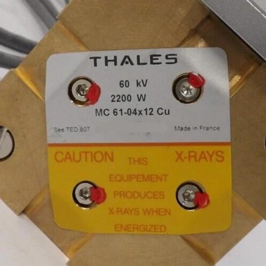 Used Thales MC 61-04x12 Cu Ceramic XRD Ray Tube Assembly 60 kV 2200 W Working