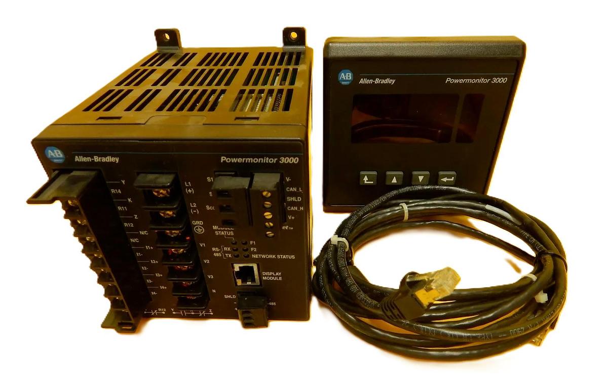 Used AB Allen-Bradley 1404-M405A-DNT Powermonitor 3000 Set 1404-DM Working Surplus