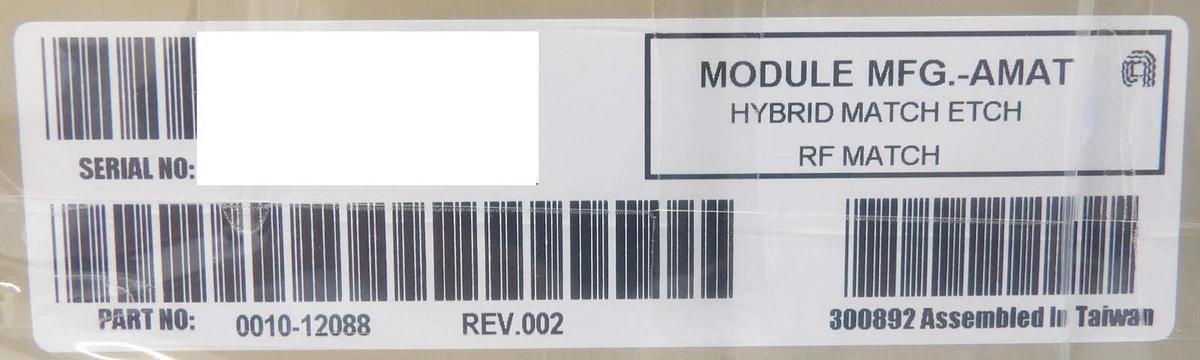 Refurbished AMAT Applied Materials 0010-12088 Hybrid RF Match Etch OEM Refurbished