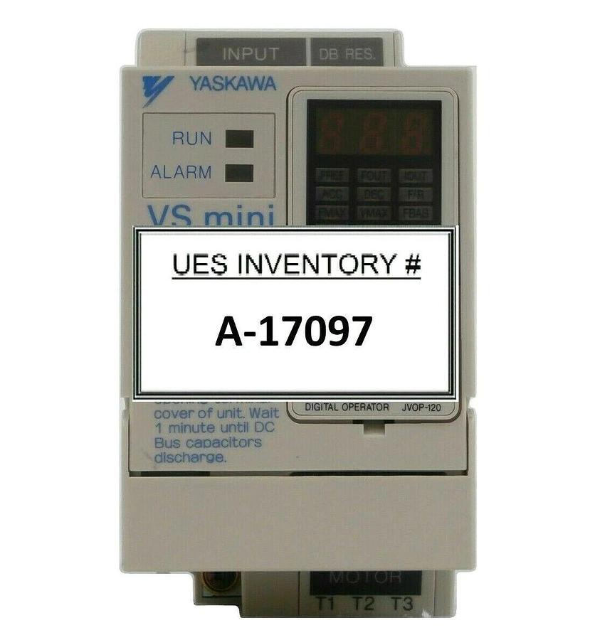 Used Yaskawa CIMR-XCAV20P2 Digital Inverter VS mini JVOP-120 200V 3 Phase 0.2kW Spare