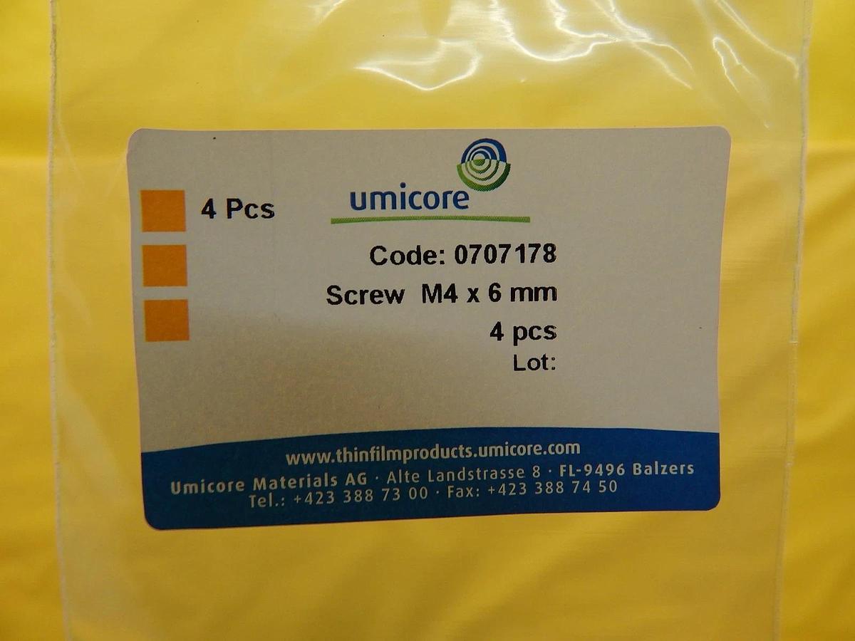 Umicore AKQ515 Planar Magnetron Sputtering Target Kit NiFe45.5 wt% New Surplus