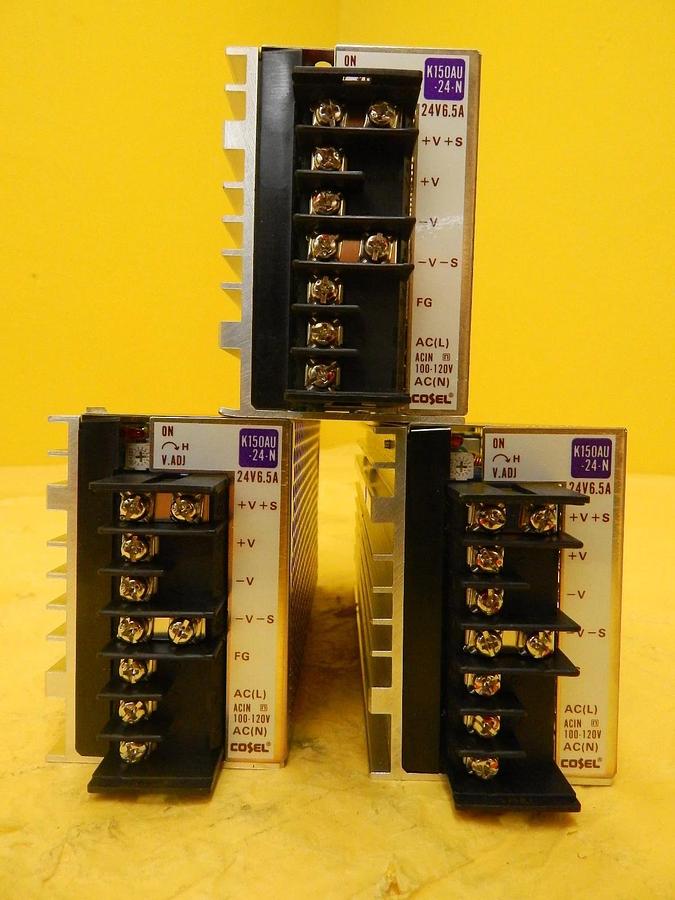 Used Cosel K150AU-24 24V Power Supply Reseller Lot of 3 Used Working