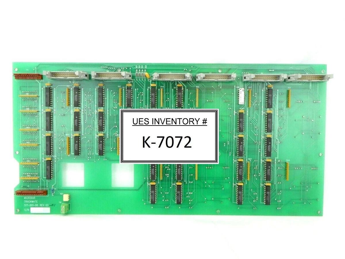 Used Microbar Systems S17-001-00 Trackmate Operator Input Panel PCB Rev. 03-01 Spare