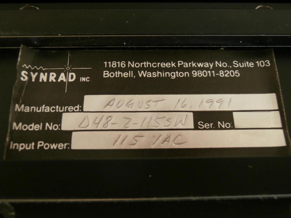 Used Synrad D48-Z-115SW 40w CO2 Laser Writer w/Stylus Lumonics LW-CO2 Untested As-Is