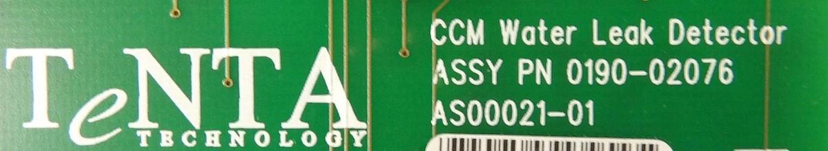 Used TeNTA AS00021-01 CCM Water Leak Detector PCB Card AMAT 0190-02076 Working Surplu