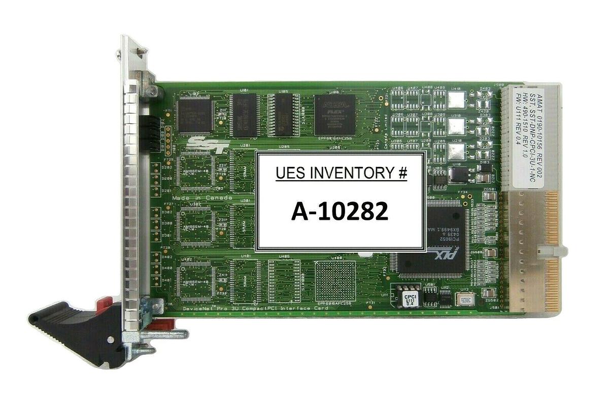 Used SST Woodhead SST-DNP-CPCI-3U-1-NC DeviceNet PCB Card AMAT 0190-10156 Working
