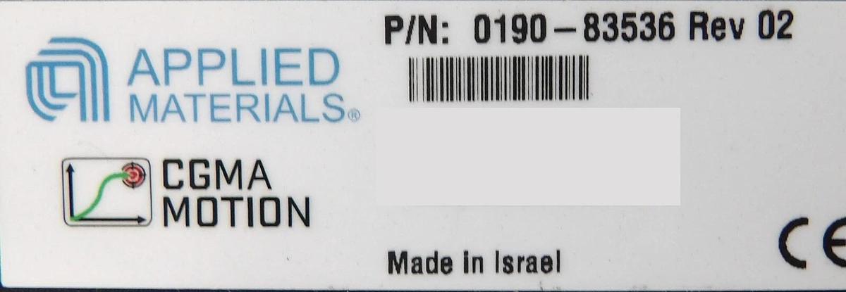 Used AMAT Applied Materils 0190-83536 CGMA Motion Controller Working Surplus
