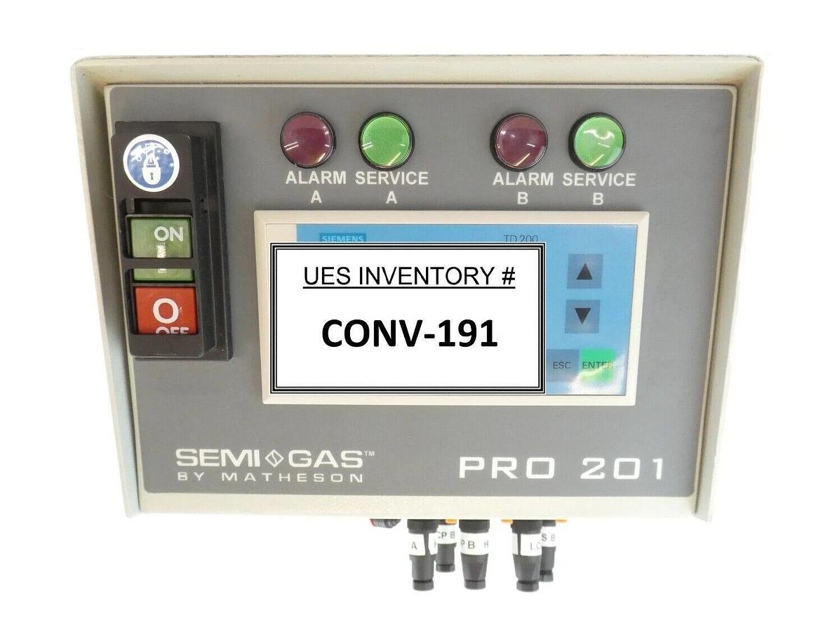 Used Matheson Tri-Gas S081-0626 PRO 201 Controller S085-0206 SEMI-GAS Working Surplus
