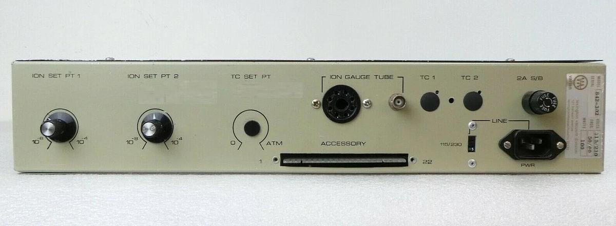 Used Varian Semiconductor VSEA 842-302 842 Vacuum Ionization Gauge Controller Working