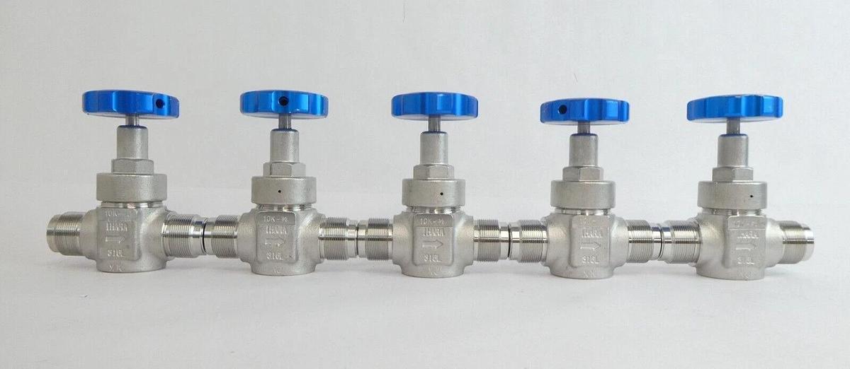 Used IHARA 9C16 Bellows Manual Valve 10k-3/4 Reseller Lot of 10 Working