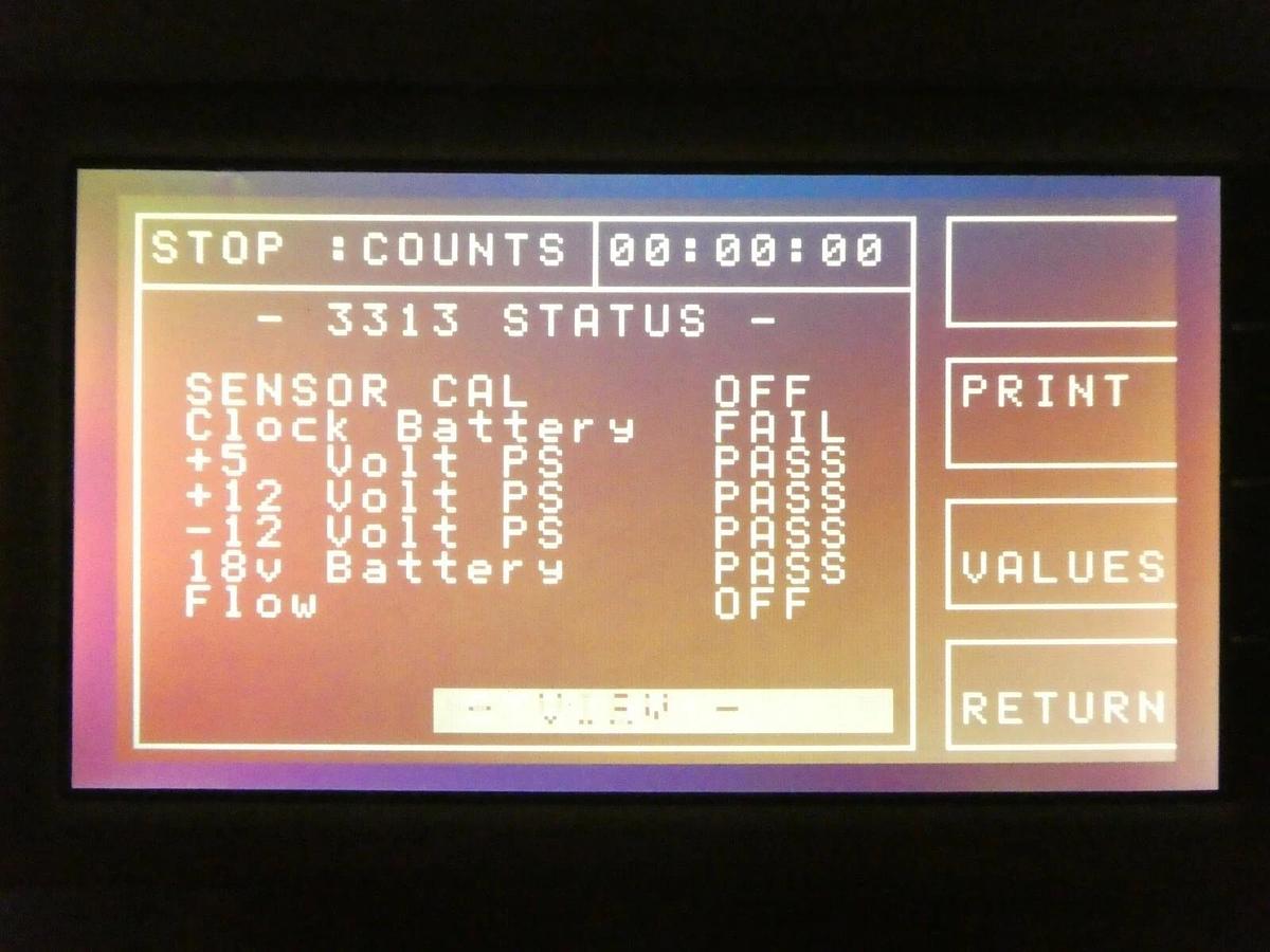 Used Met One 2087142-03 Particle Counter 3313LL .3 1 CFM SS Pacific Scientific Spare