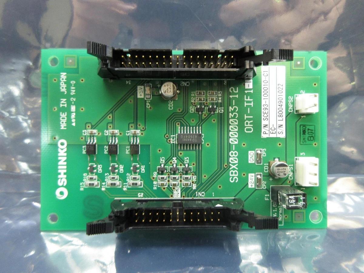 Used Shinko Electric SCE93-100010-C1 Interface Board PCB SBX08-000033-12 Used Working