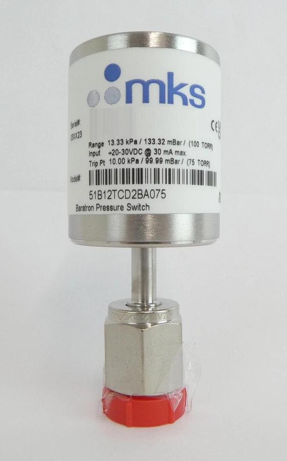 MKS Instruments 51B12TCD2BA075 Baratron Pressure Switch Type 51B Lot of 2 New