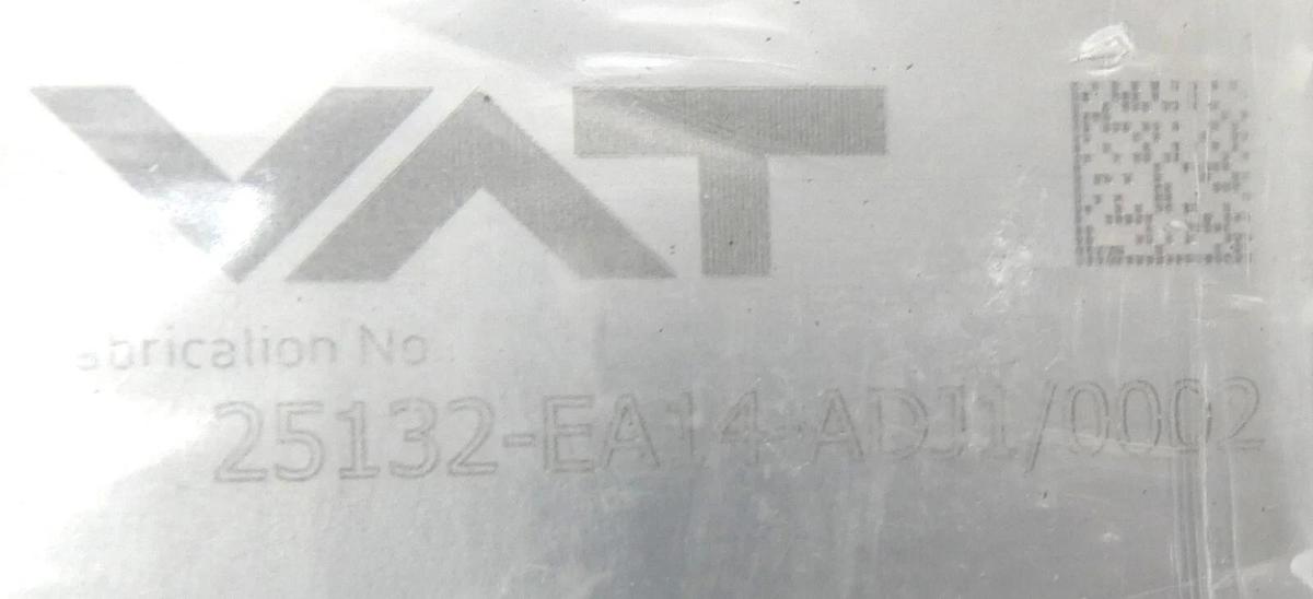 Used VAT 25132-EA14-ADJ1 Phenumatic Butterfly Vaccum Valve Assembly AMAT New Surplus