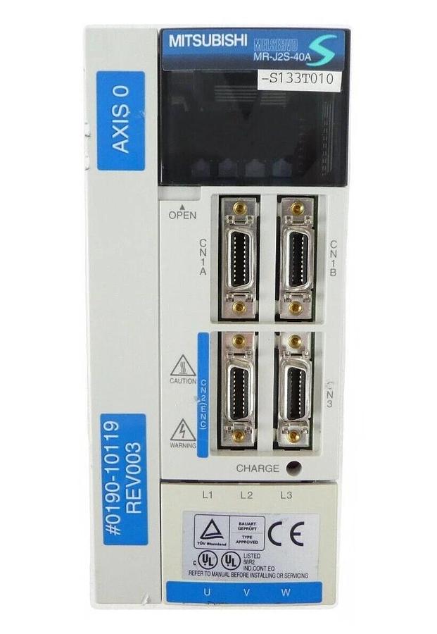 Used Mitsubishi Electric MR-J2S-40A-S133T010 AC Servo Driver MELSERVO AMAT Working