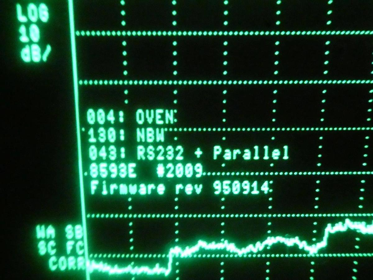 Used HP Hewlett-Packard 8593E Spectrum Analyzer 9kHz-22GHz 043 140 Spare Surplus