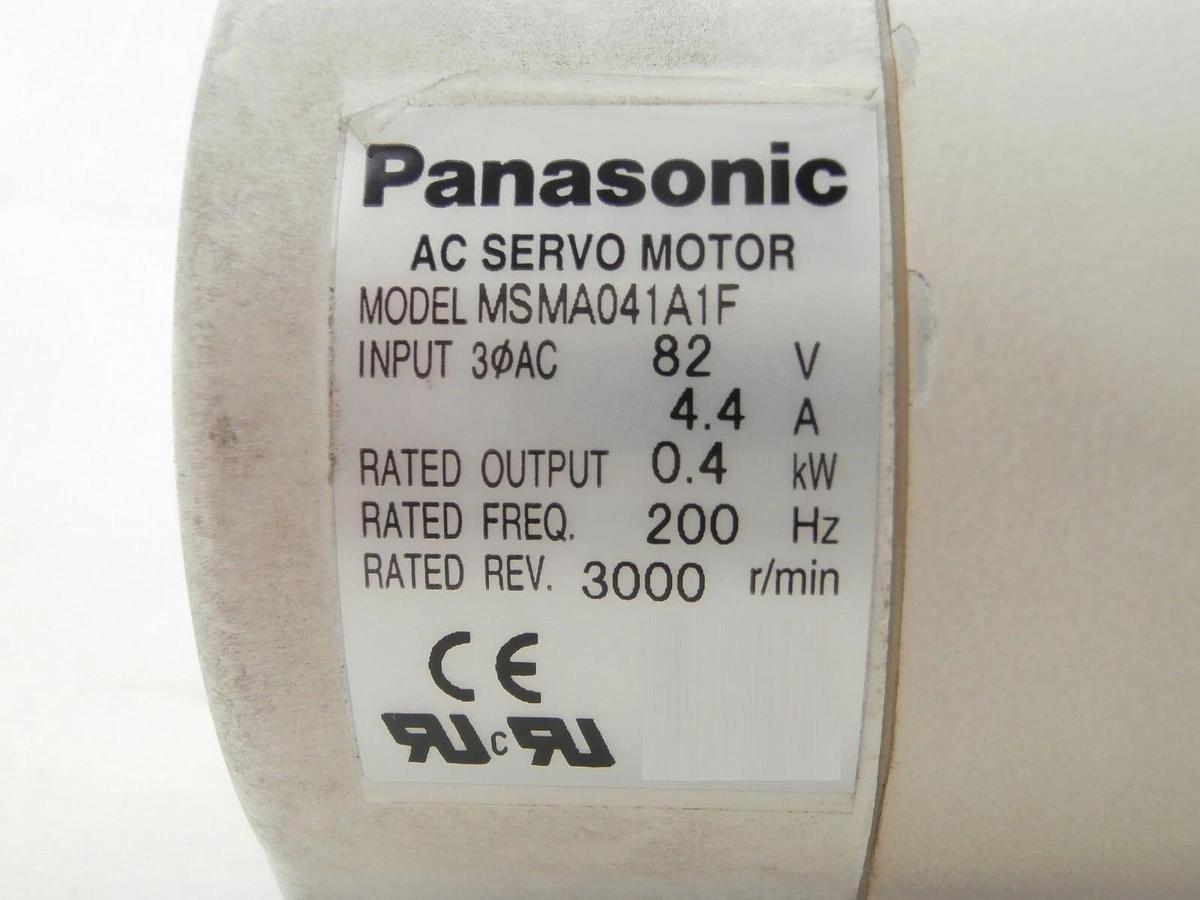 Used Panasonic MSMA041A42 AC Servo Motor with Gearhead MSMA041A1F Working Spare