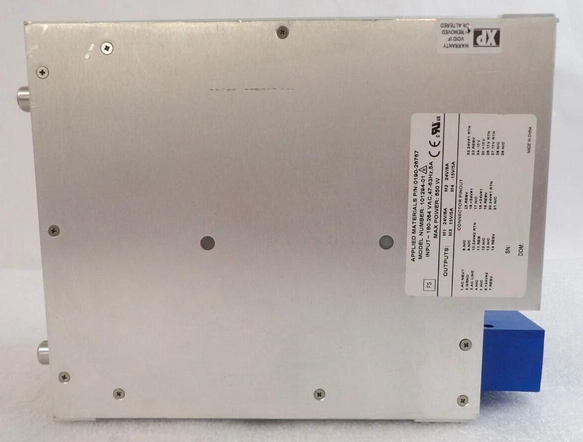 Used XP Power 101294-01 Rack Mount Power Supply AMAT 0190-26767 Working Surplus