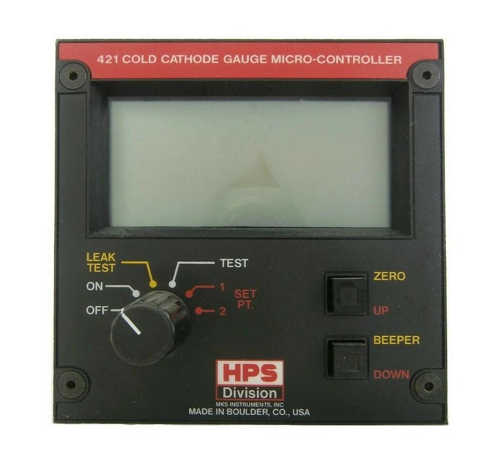 Used MKS Instruments 421 Cold Cathode Gauge Micro-Controller HPS Working Spare