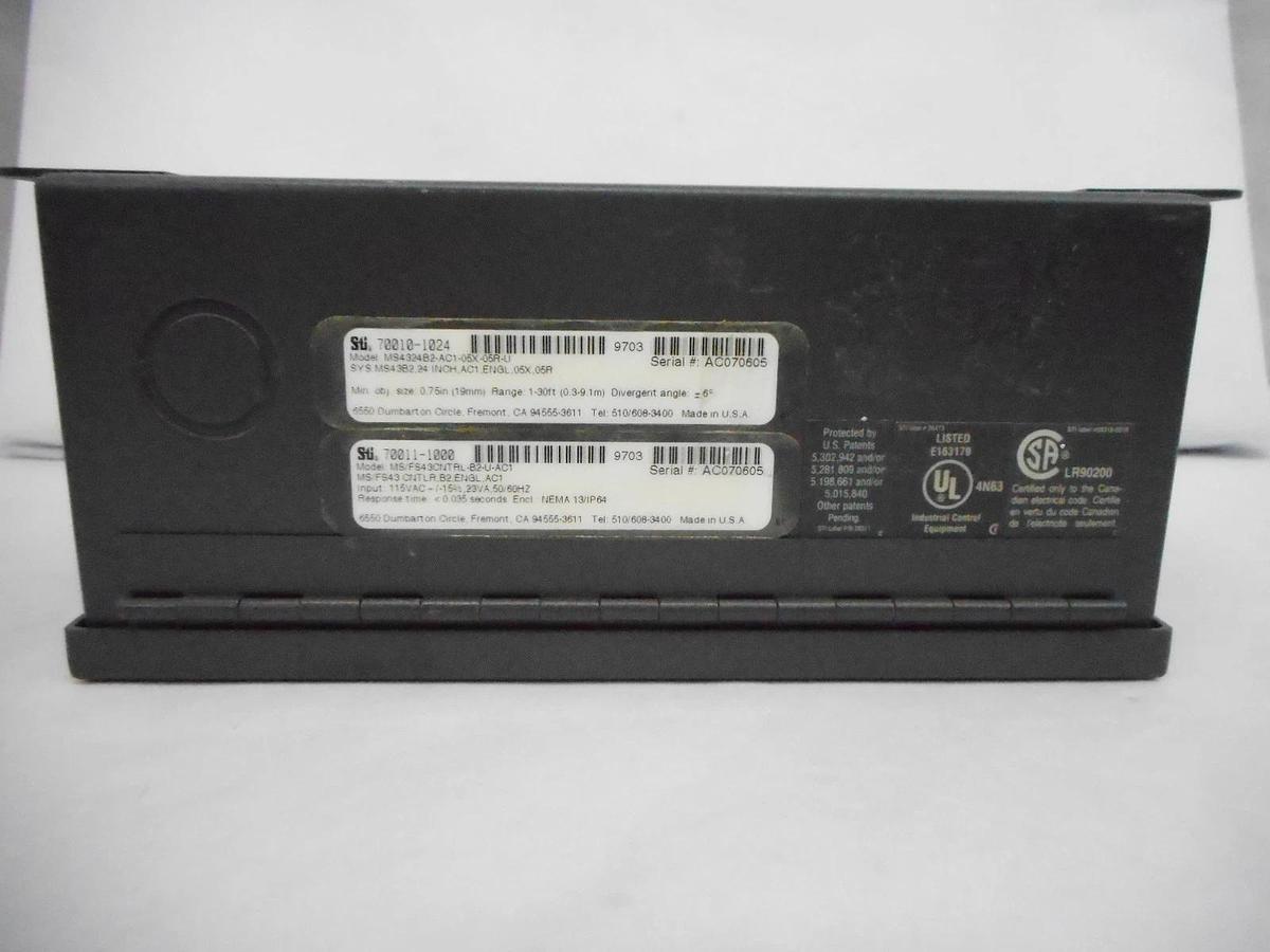 Used Sti 70011-1000 Light Curtain Controller MiniSafe/FlexSafe MS/FS43CNTRL-B2-U-AC1
