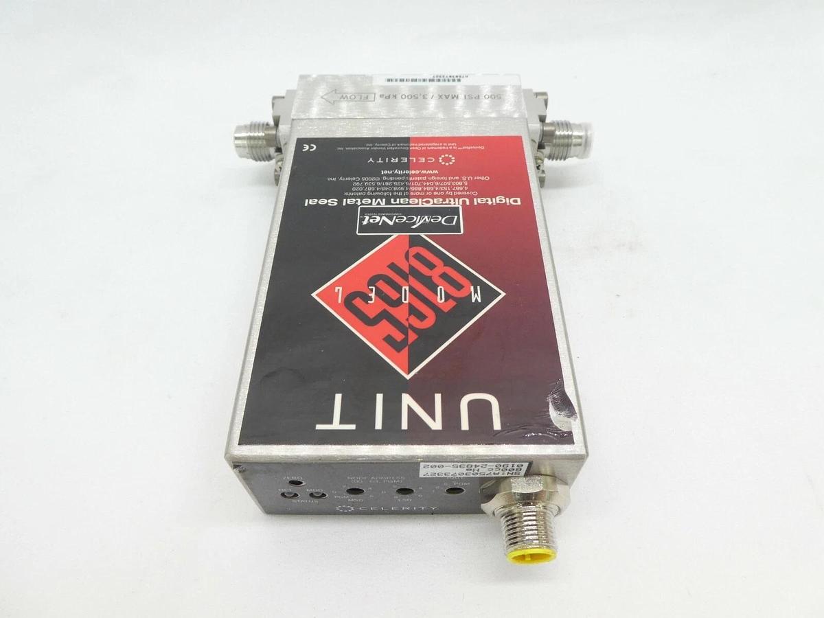 Used Celerity UFC-8165 Mass Flow Controller MFC AMAT 0190-24835 600cc He Working