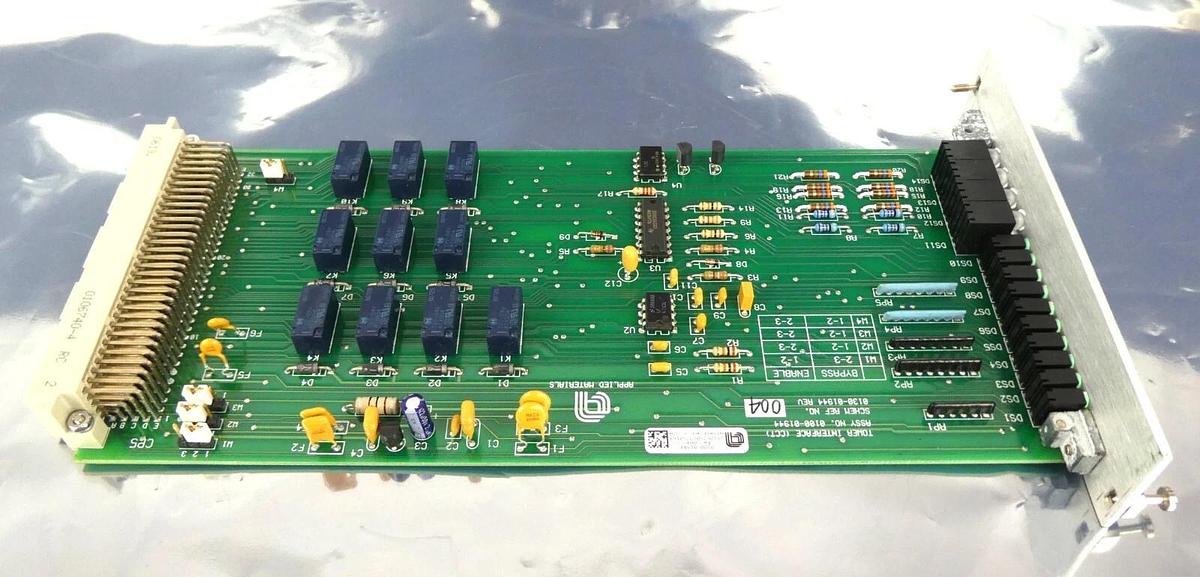 Used AMAT Applied Materials 0100-01944 Tower Interface (CCT) PCB Broken Tab Working