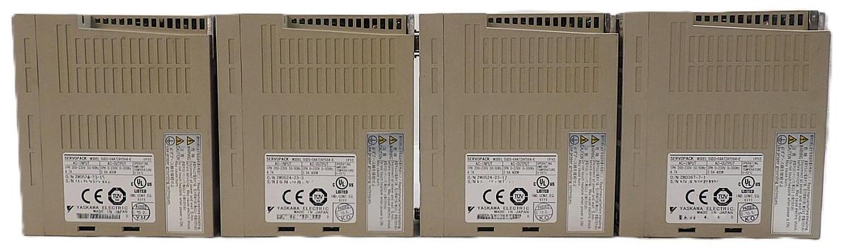 Used Yaskawa Electric SGDS-04A72AY584-E Servo Drive SERVOPACK Lot of 4 Working