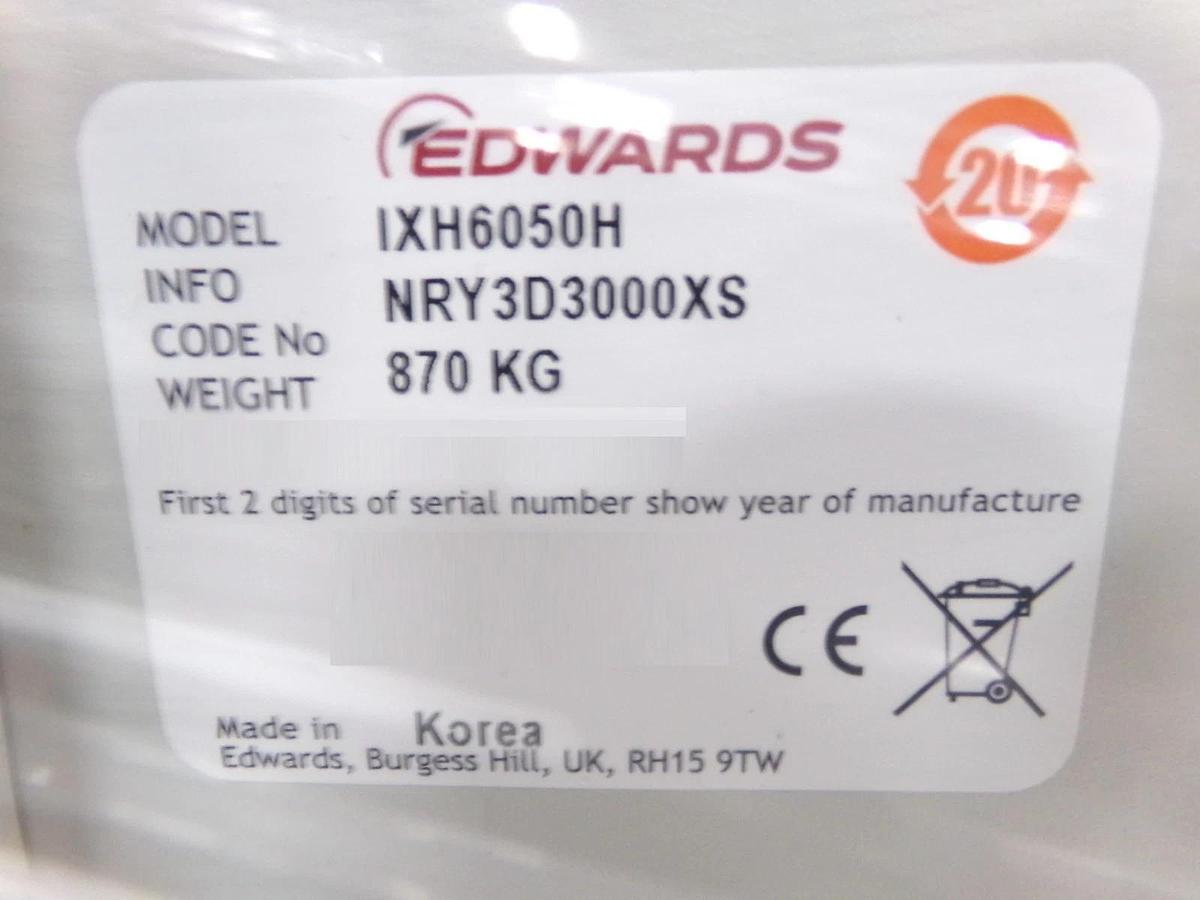 Refurbished iXH6050H Edwards NRY3D3000XS Vacuum Dry Pump 500418808 OEM Refurbished