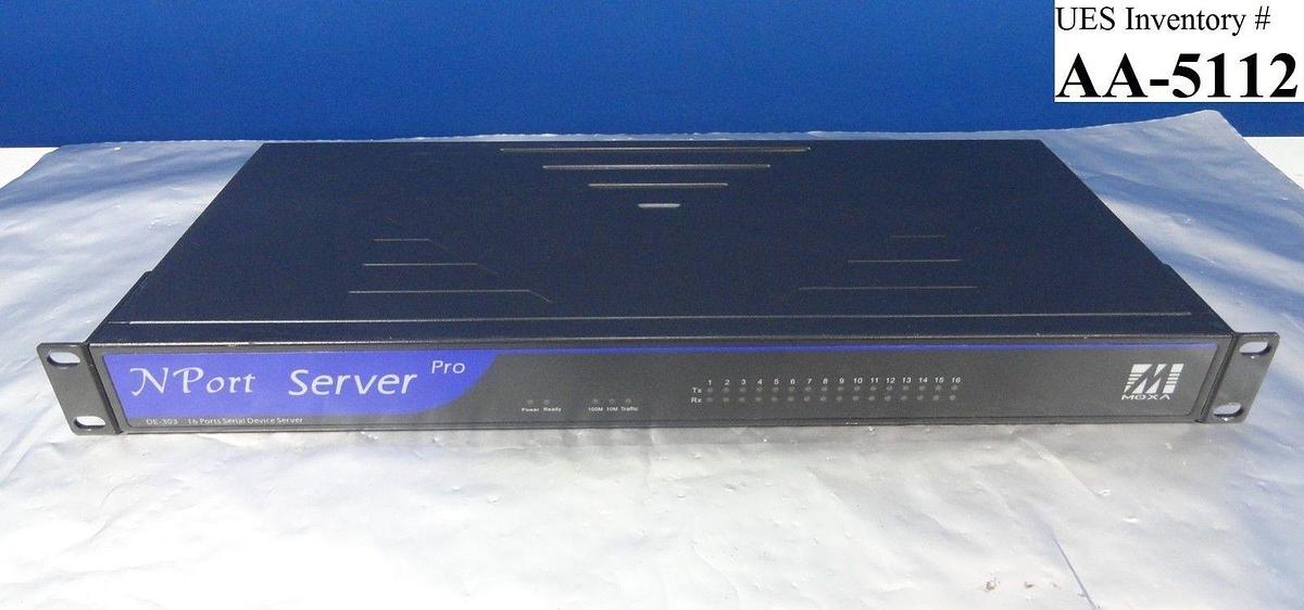 Used Moxa DE-303 16-Port Server A0JCC0914444 Revision 1.3C Used Working