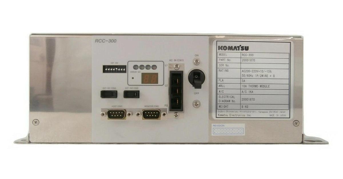 Used Komatsu Electronics 20001870 Thermo Module RCC-300 TEL Lithius Working Surplus