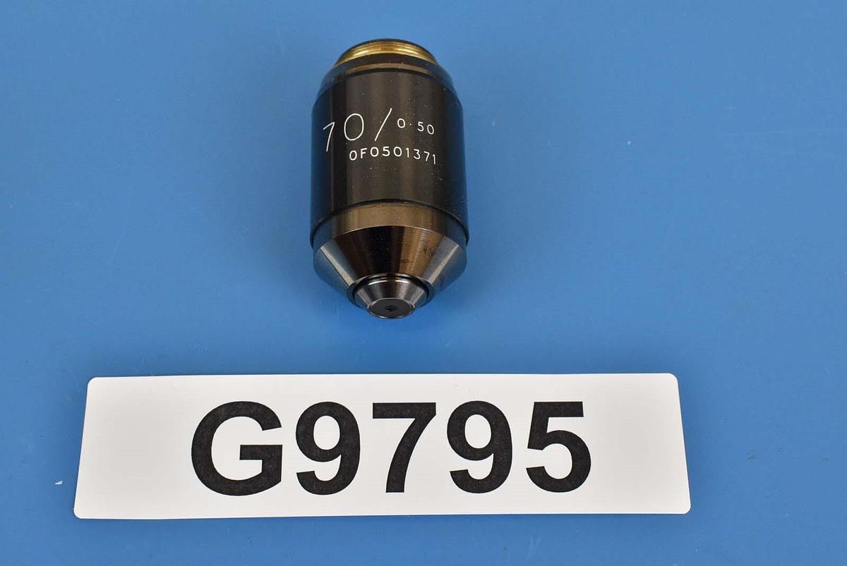 Used 0F0501371 70/0.50 Microscope Objective