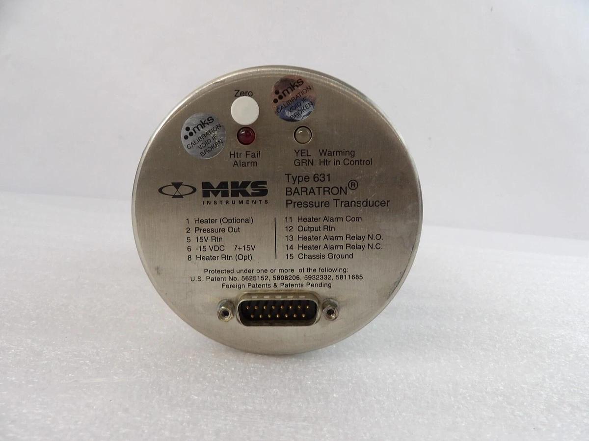 Used MKS Instruments 631A01TBEH Baratron Pressure Transducer Type 631 Working Spare