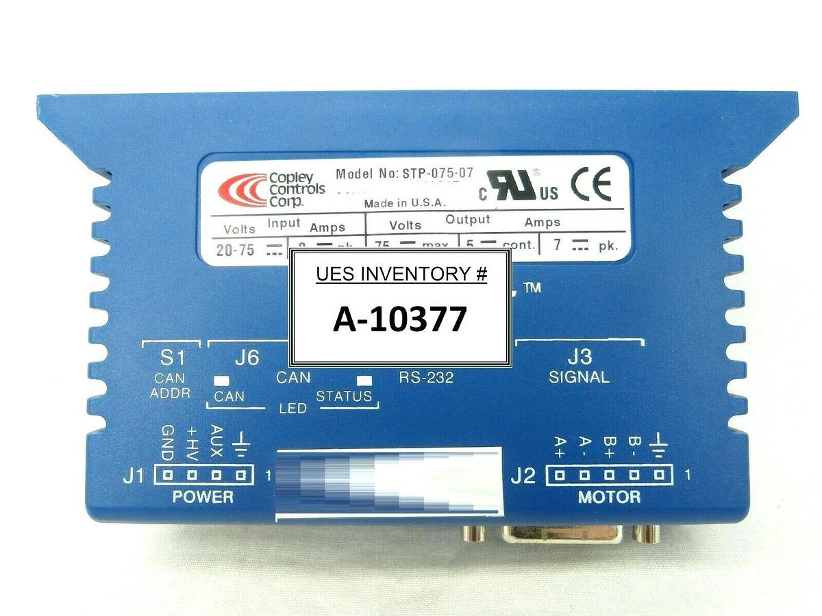 Used Copley Controls STP-075-07 Stepper Motor Drive Stepnet Used Working