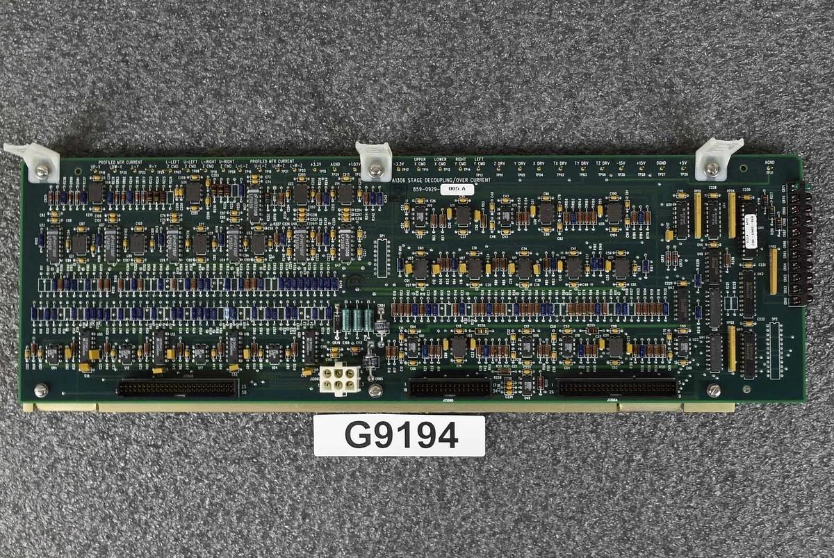 Used ASML 859-0929-005 PCB A1306 Stage Decoupling / Over Current