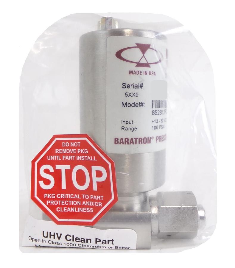 MKS Instruments 852B12PCJ2GC Baratron Pressure Transducer 100 PSIA New Surplus