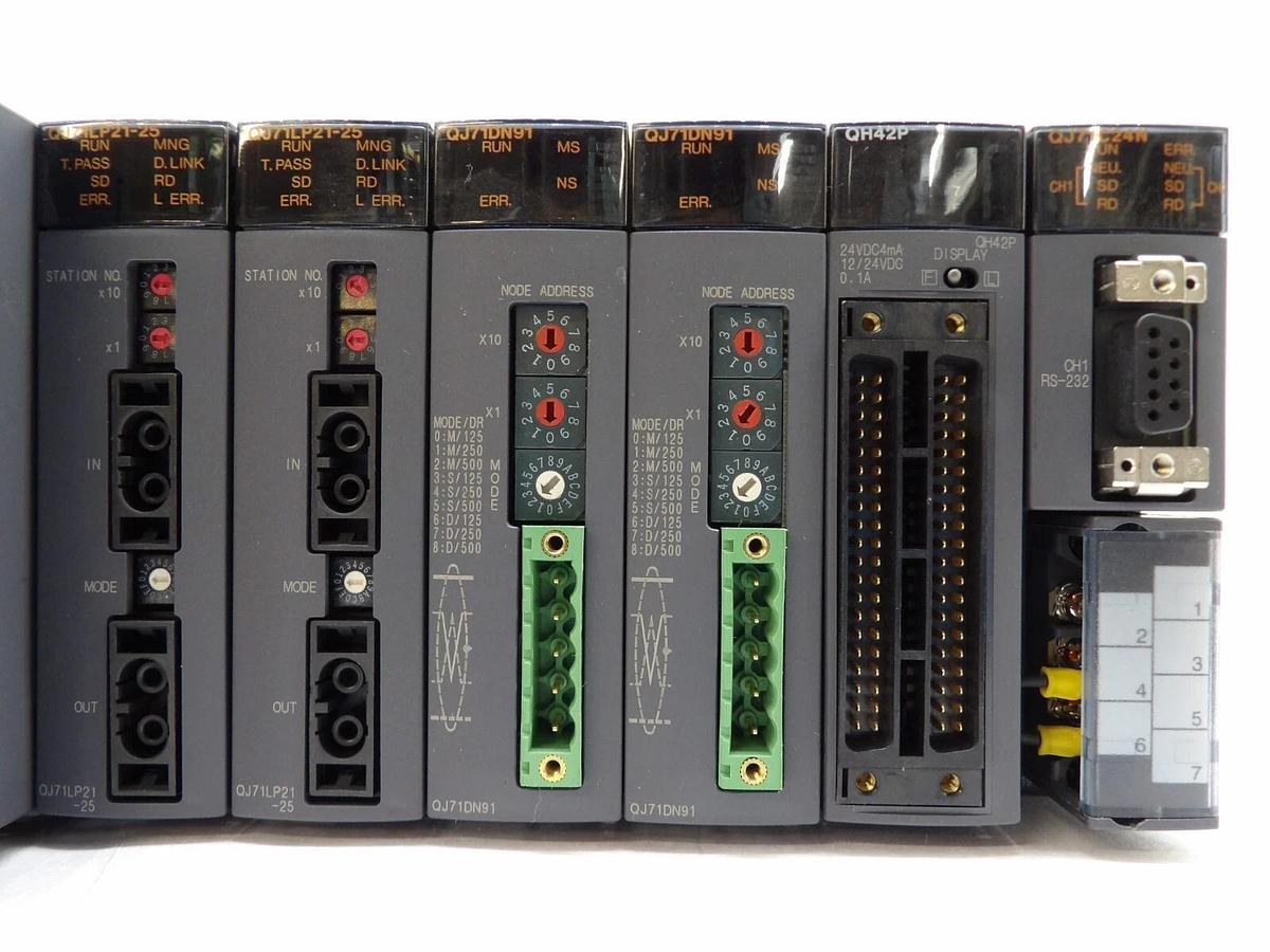 Used Mitsubishi MELSEC-Q PLC Control Assembly Q25HCPU Q173CPUN Lot of 3 Working Spare