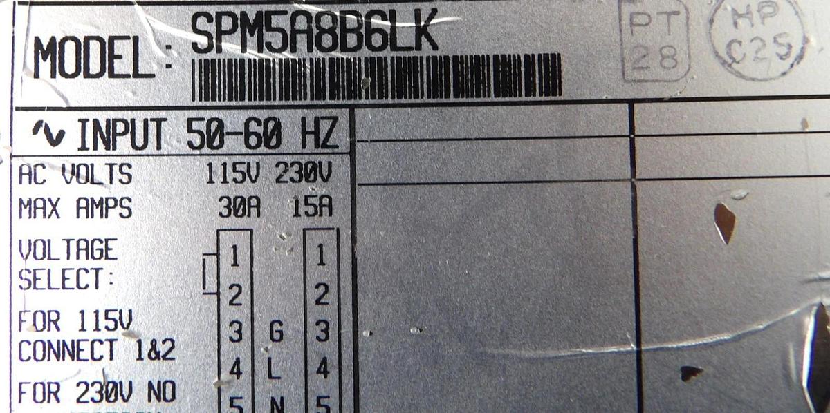 Used Power-One SPM5A8B6LK Switching Power Supply International Series Working Spare