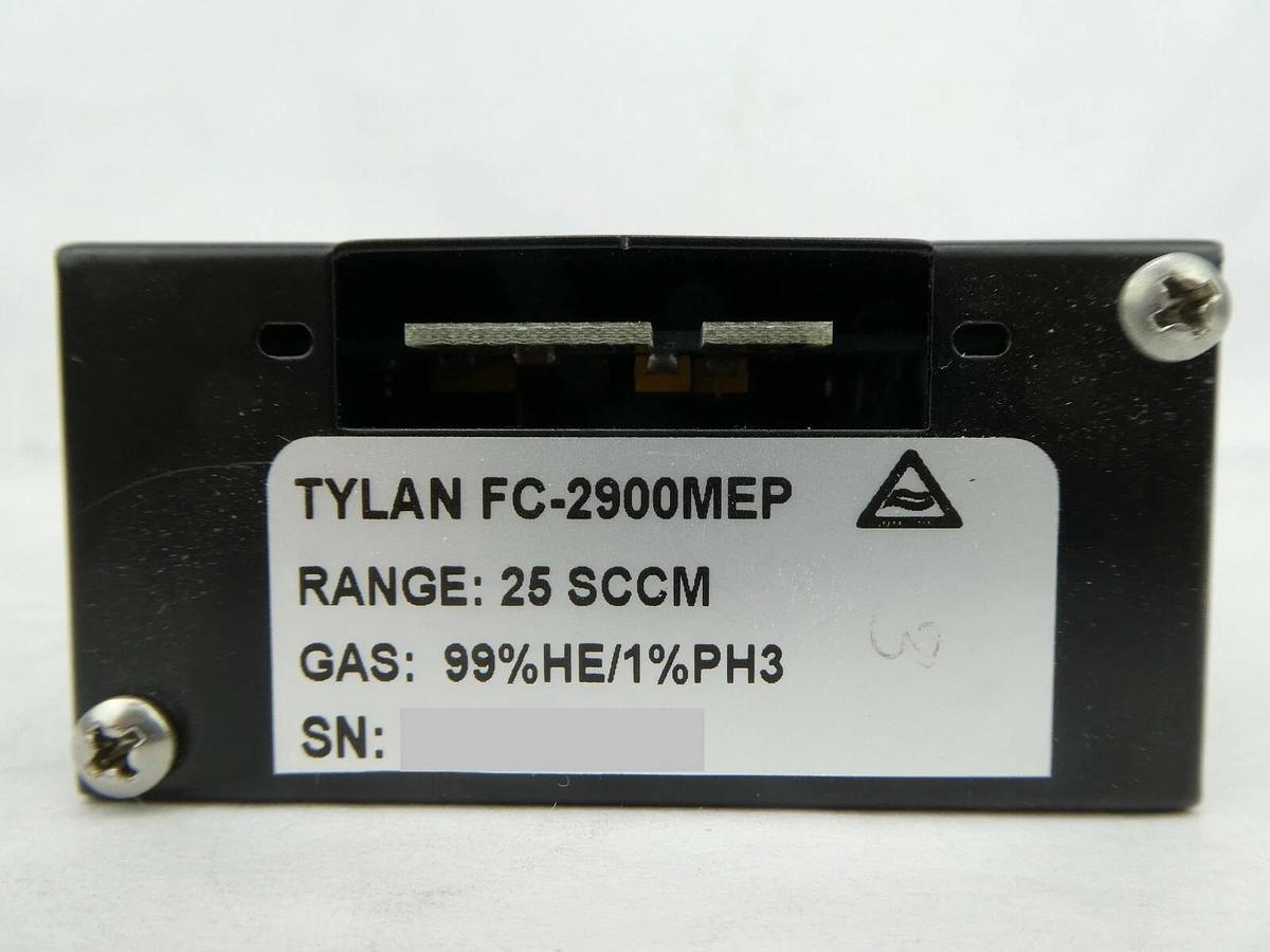 Used Tylan General FC-2900MEP Mass Flow Controller MFC 25 SCCM 99%HE/1%PH3 Working