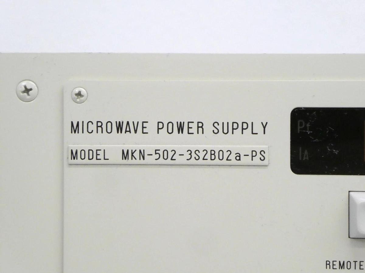 Used Nihon Koshuha MKN-502-3S2B02a-PS Microwave Power Supply TEL Telius Untested