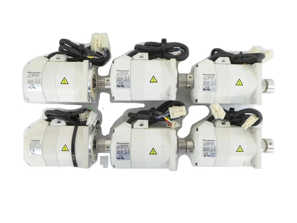 Used Panasonic MSMA022P2N AC Servo Motor Reseller Lot of 6 Working Surplus