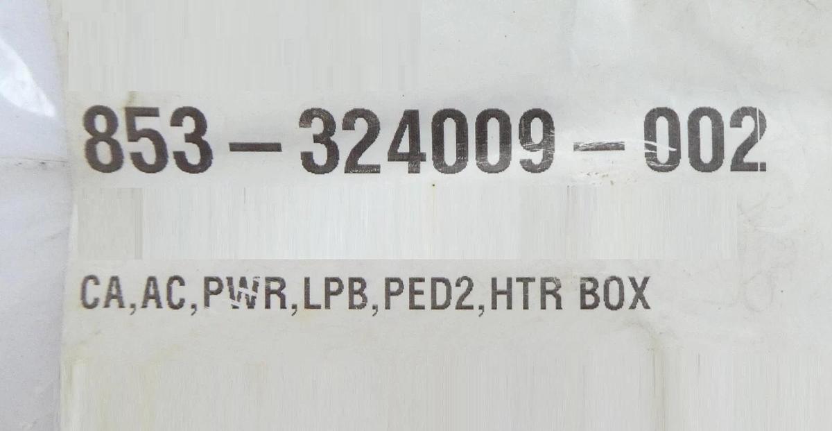 Used Lam Research 853-324009-002 Pedestal Heater Box AC Power Cable Working Surplus