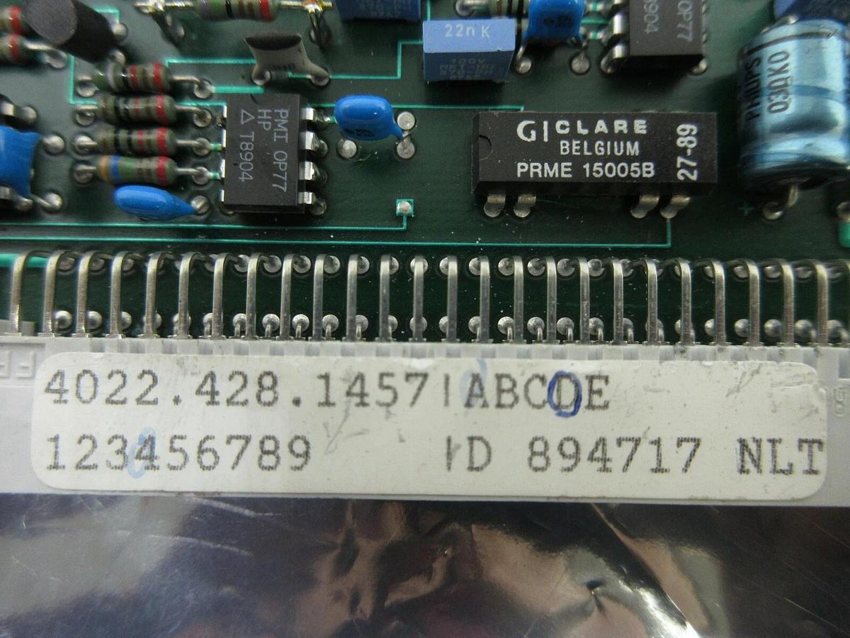 Used ASML 4022.428.1457 TB 2500 T PCB Card PAS 5000/2500 Wafer Stepper System Used