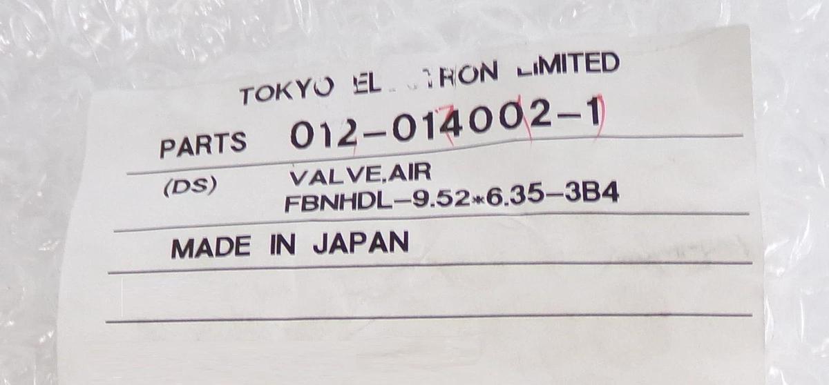 TEL Tokyo Electron 012-014002-1 Air Valve Pneumatic Manifold Assembly New