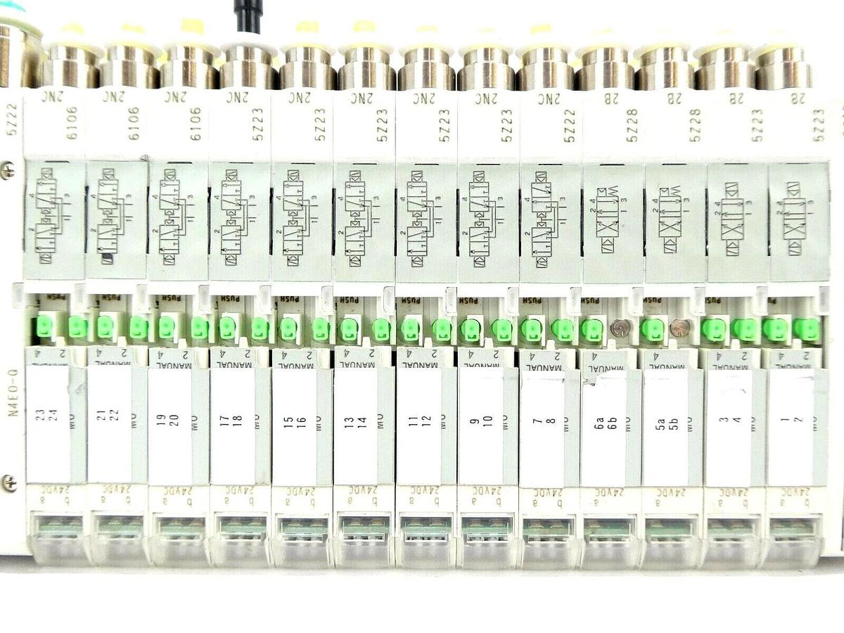 Used CKD N4E0 13-Port Pneumatic Manifold N4EO20 N4E010 N3E0660 TEL Lithius Working