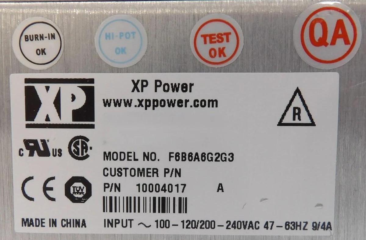 Used XP Power F6B6A6G2G3 Spectrometer Power Supply AB Sciex 10004017 MDS Working