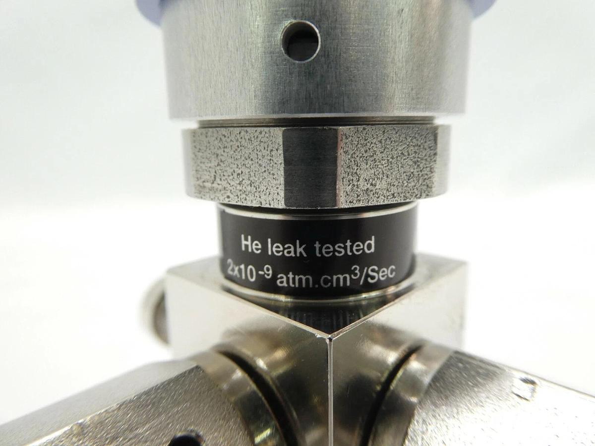 Used Qualiflow 2x10-9atm.cm3/Sec 3-Way Pneumatic Valve F HF Series Lot of 3 Working