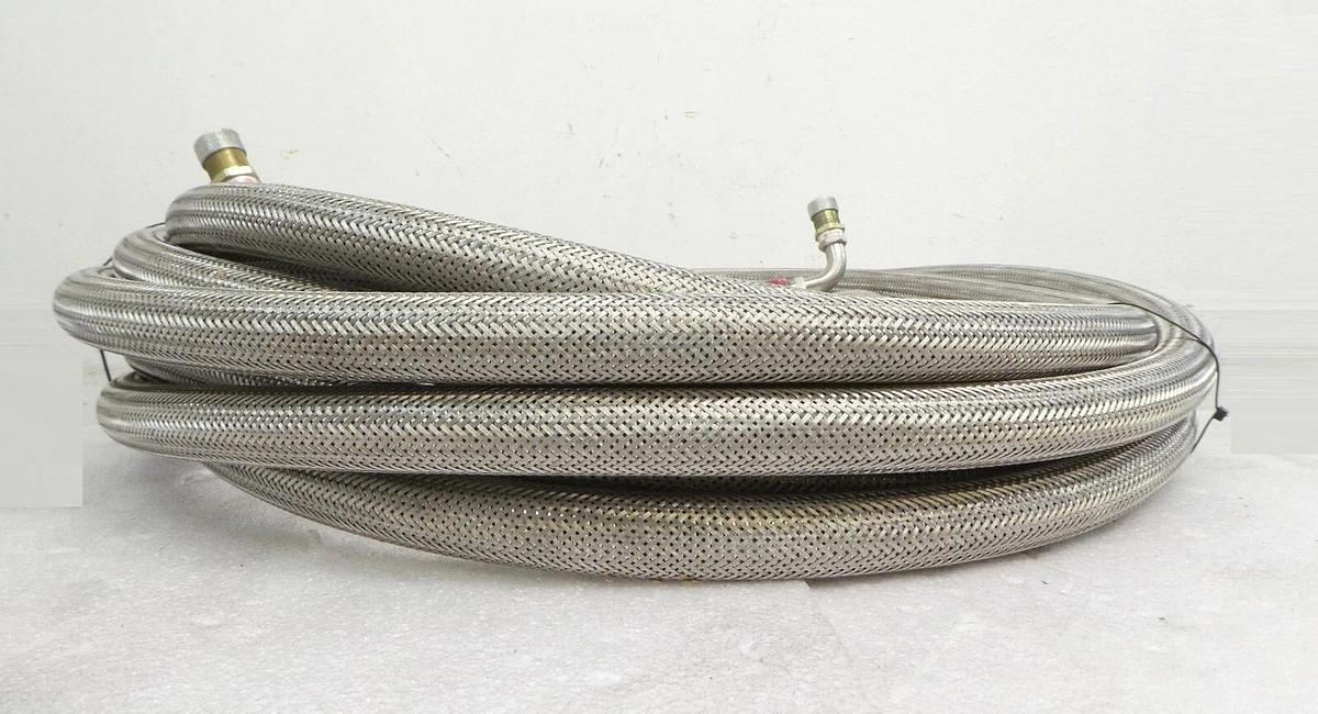 Used CTI-Cryogenics 8043454G600 Cryopump Flex Hose with Tee 8043505G002 AMAT Working