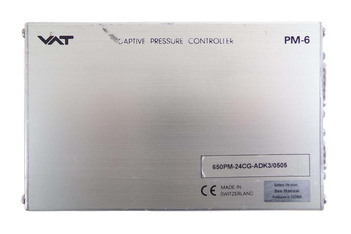 Used VAT 650PM-24CG-ADK3 Adaptive Pressure Controller PM-6 Working Surplus