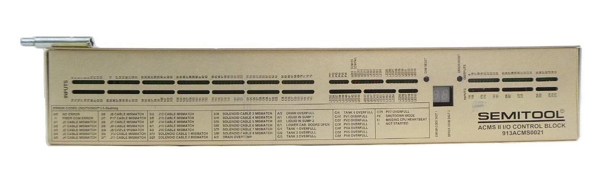 Refurbished Semitool 913ACMS0021-501R ACMS II I/O Control Block Assembly OEM Refurbished