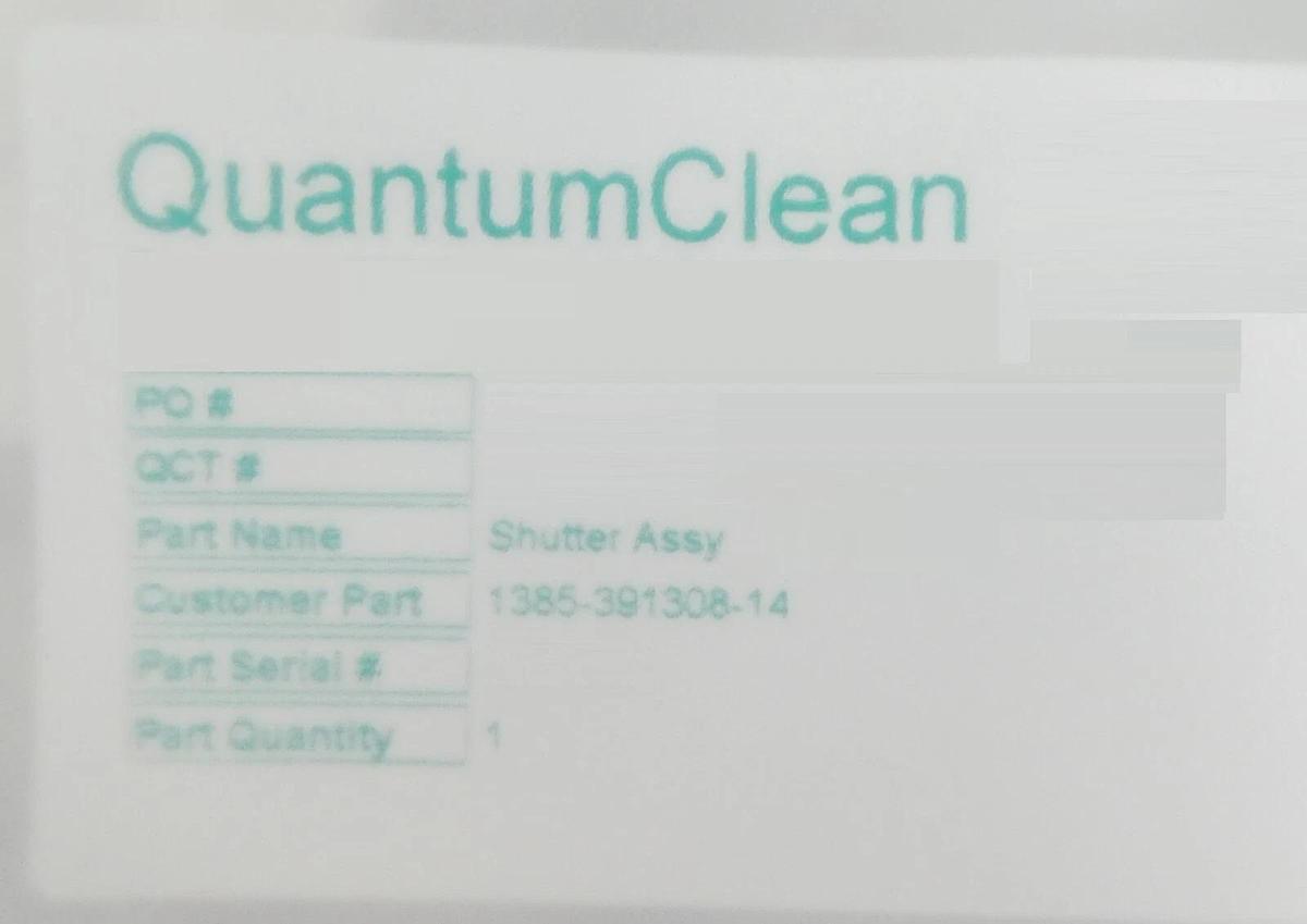 Refurbished Quantum Clean 1385-391308-14 Shutter Assembly Reseller Lot of 2 Refurbished
